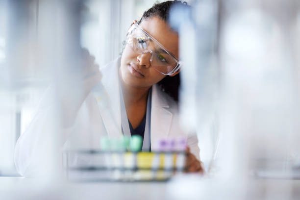 Student in a lab.